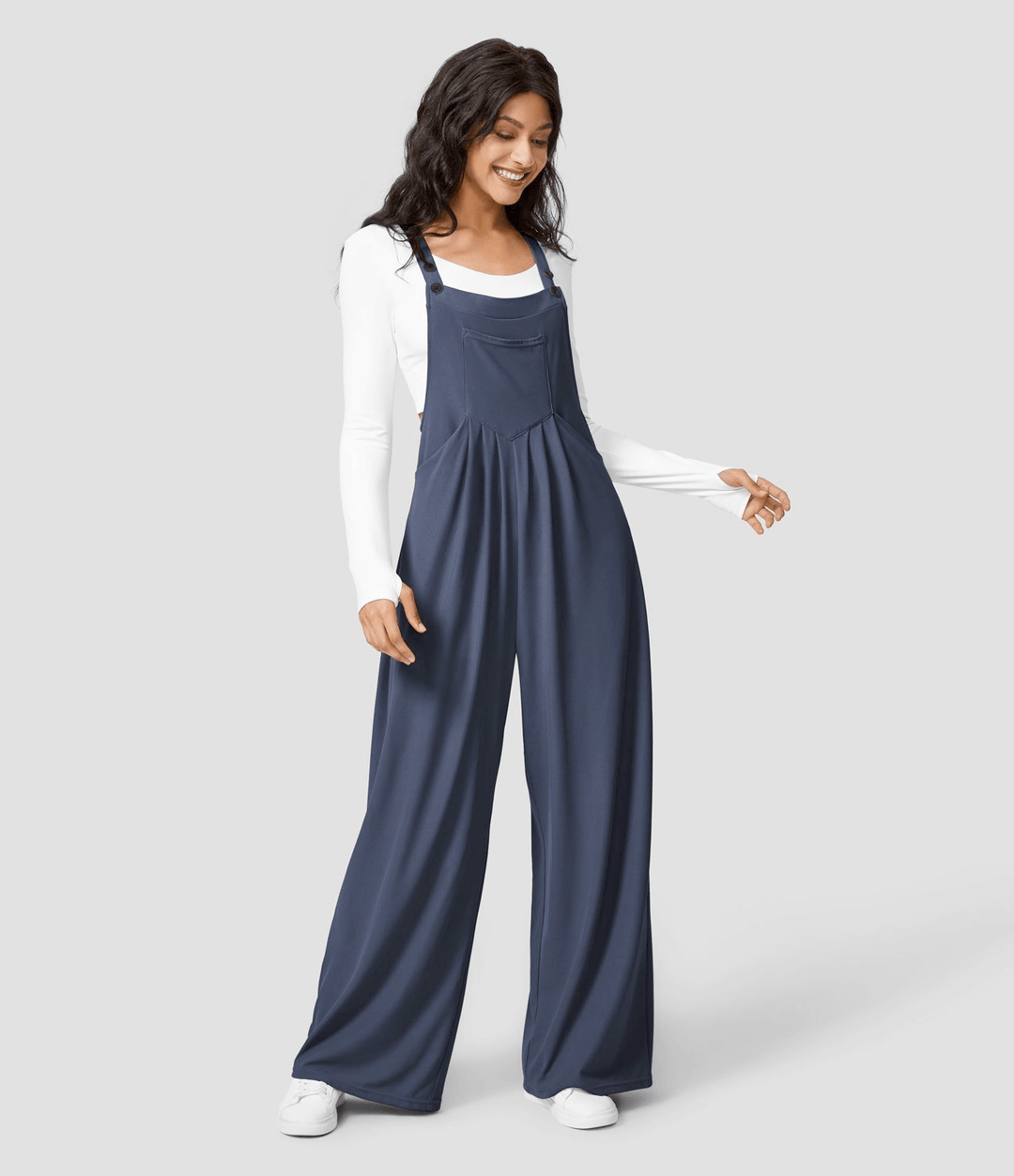 Women's Wide-Leg Overalls