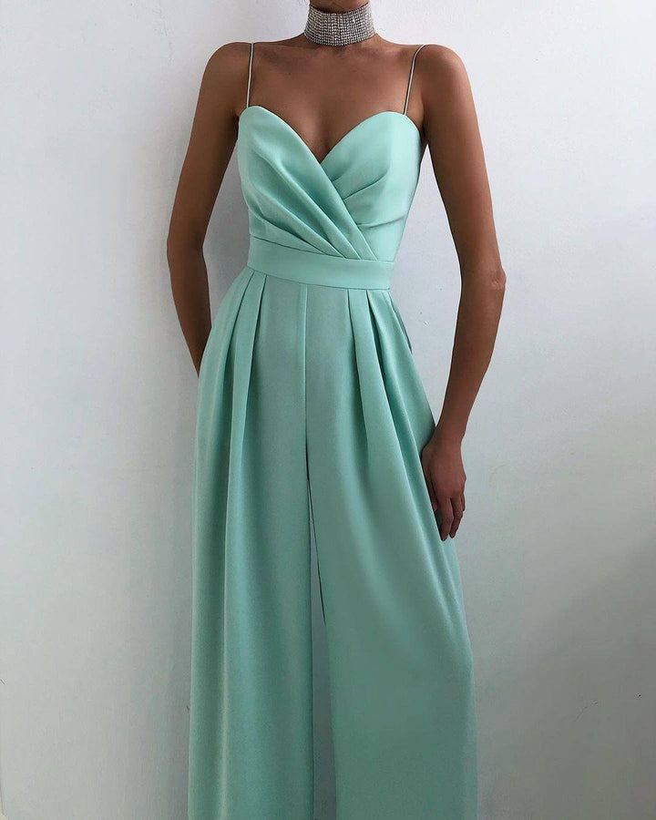 Women's Elegant High-Waist Jumpsuit