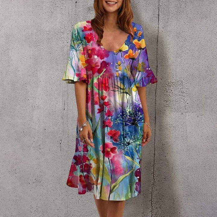 Women's Floral Summer Midi Dress