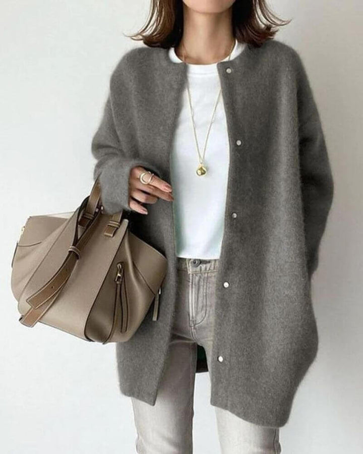 Women's Soft Knitted Cardigan - Warm Open Front
