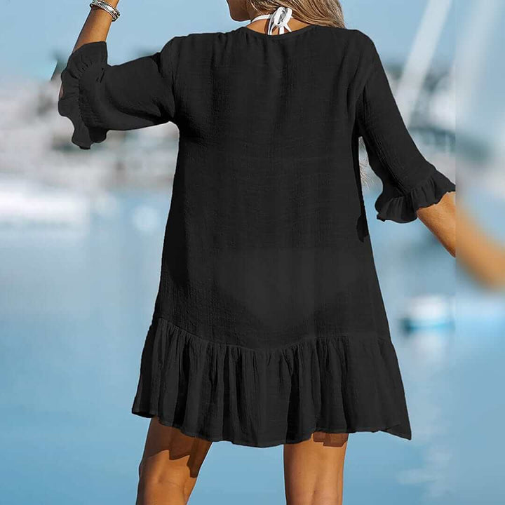 Ruffled Mini Dress - Beachwear