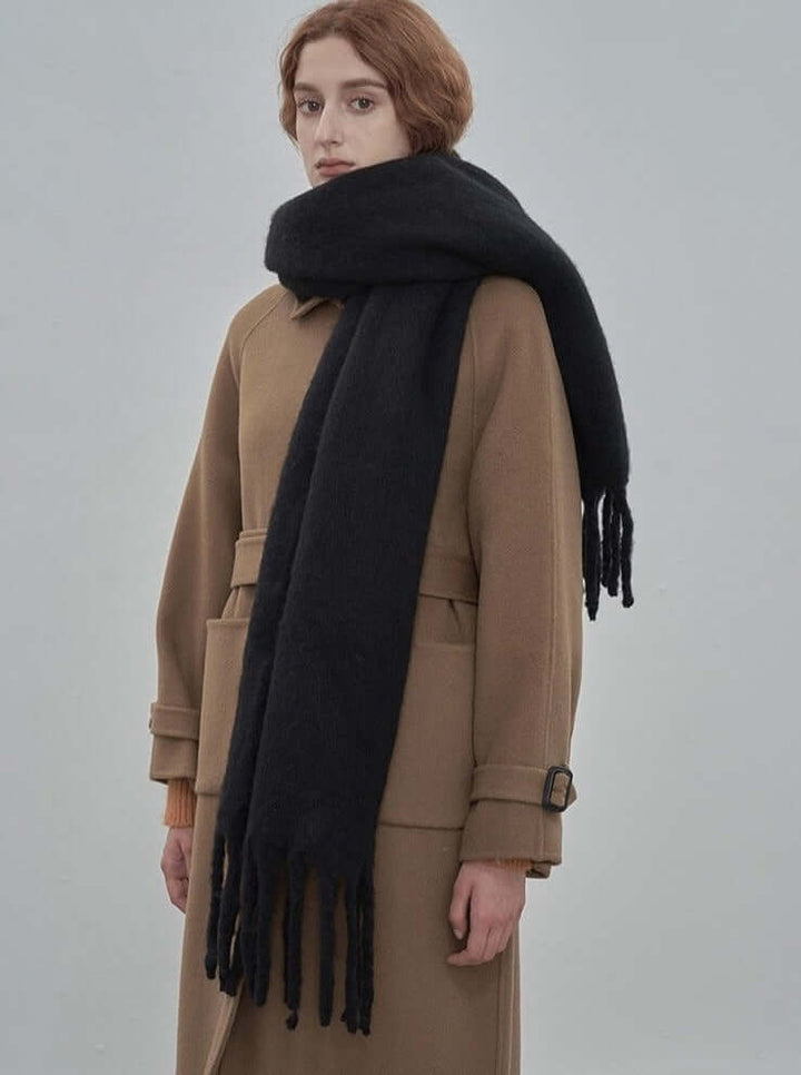 Oversized Solid Colour Winter Scarf