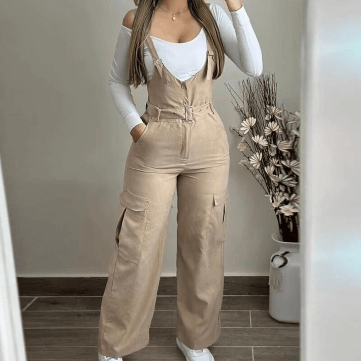 Women's Wide-Leg Overalls