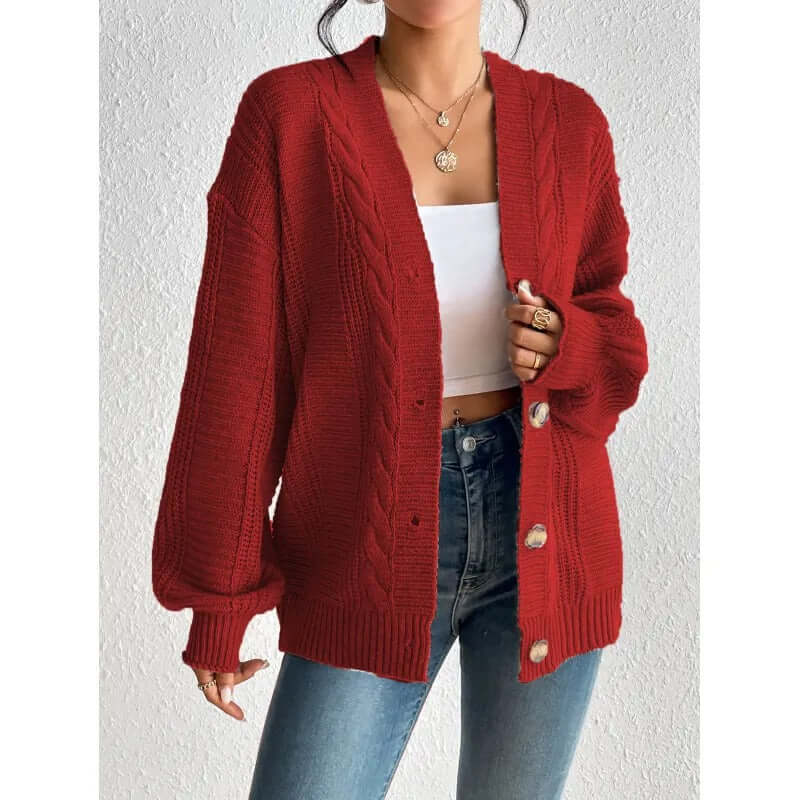 Women's Knitted Cardigan Sweater