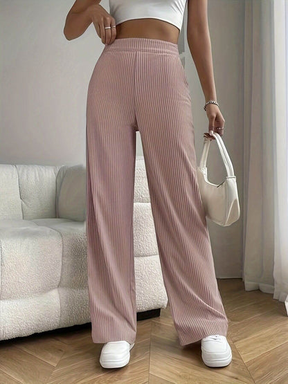 Women's Wide Leg Trousers - High Waist
