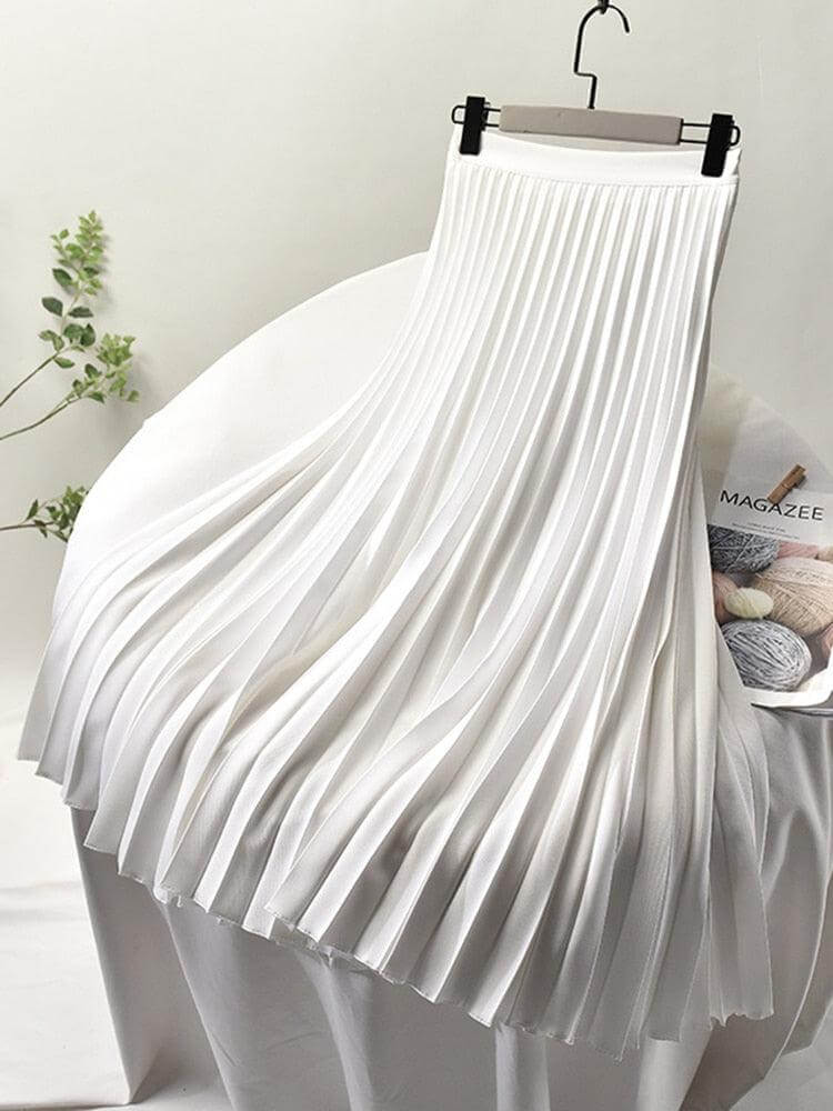 Women's Pleated Midi Skirt