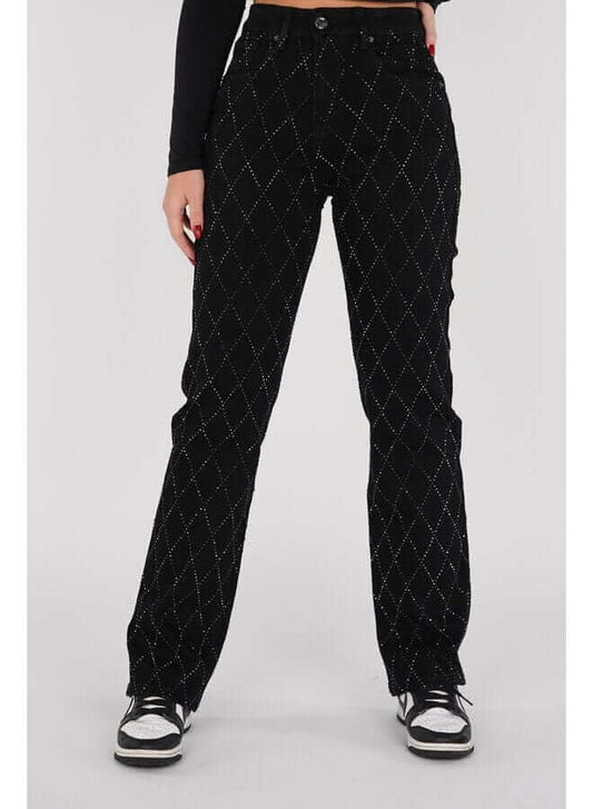 Women's Straight Leg Diamond Jeans
