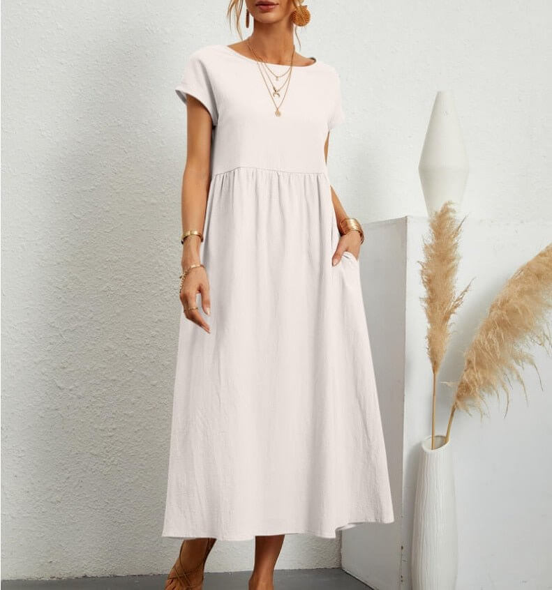 Lightweight Sleeveless Midi Summer Dress