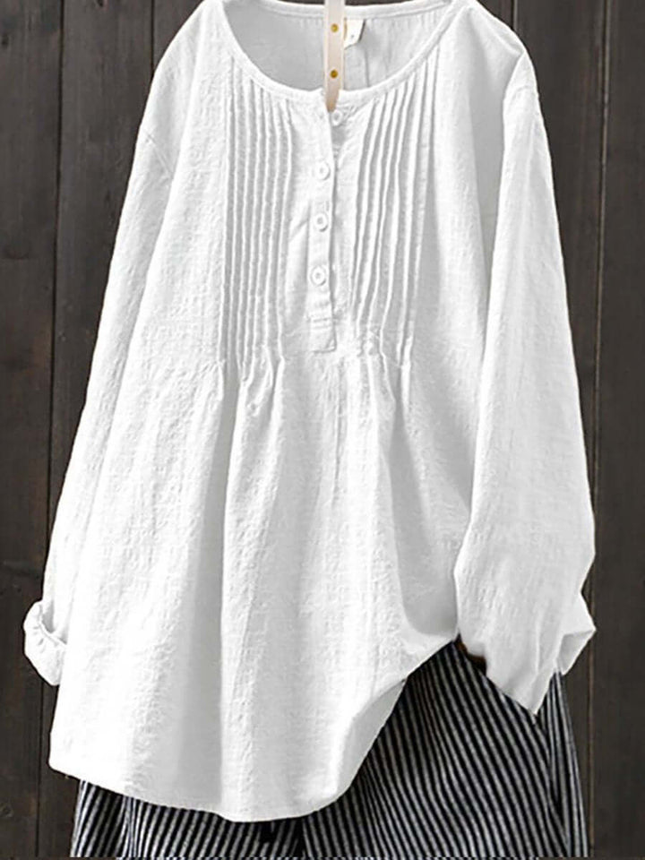 Women's Retro Cotton & Linen Casual Shirt
