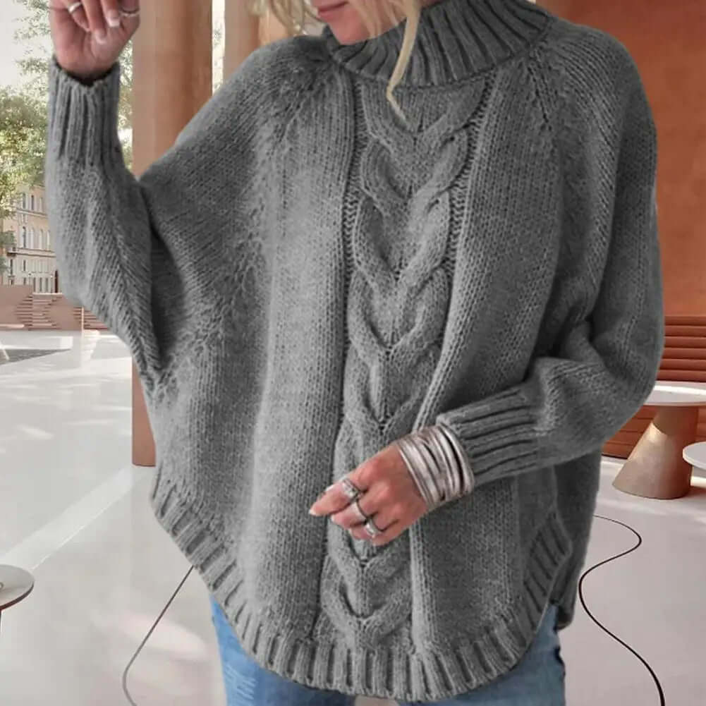 Women's Loose Knitted Turtleneck Winter Sweater