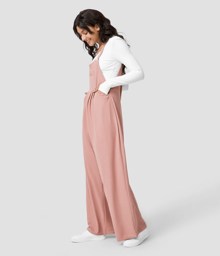 Women's Wide-Leg Overalls