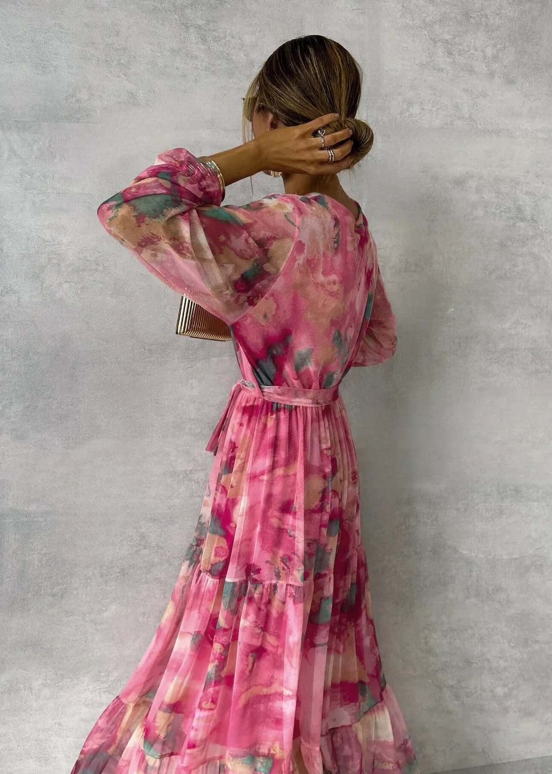 Women's Flowy Long Sleeve Casual Dress