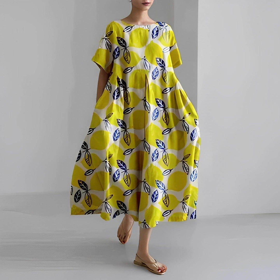Women's Floral Casual Loose Swing Dress
