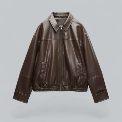Women's Vintage Style Faux Leather Jacket