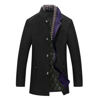 Men's Slim Fit Wool Winter Coat