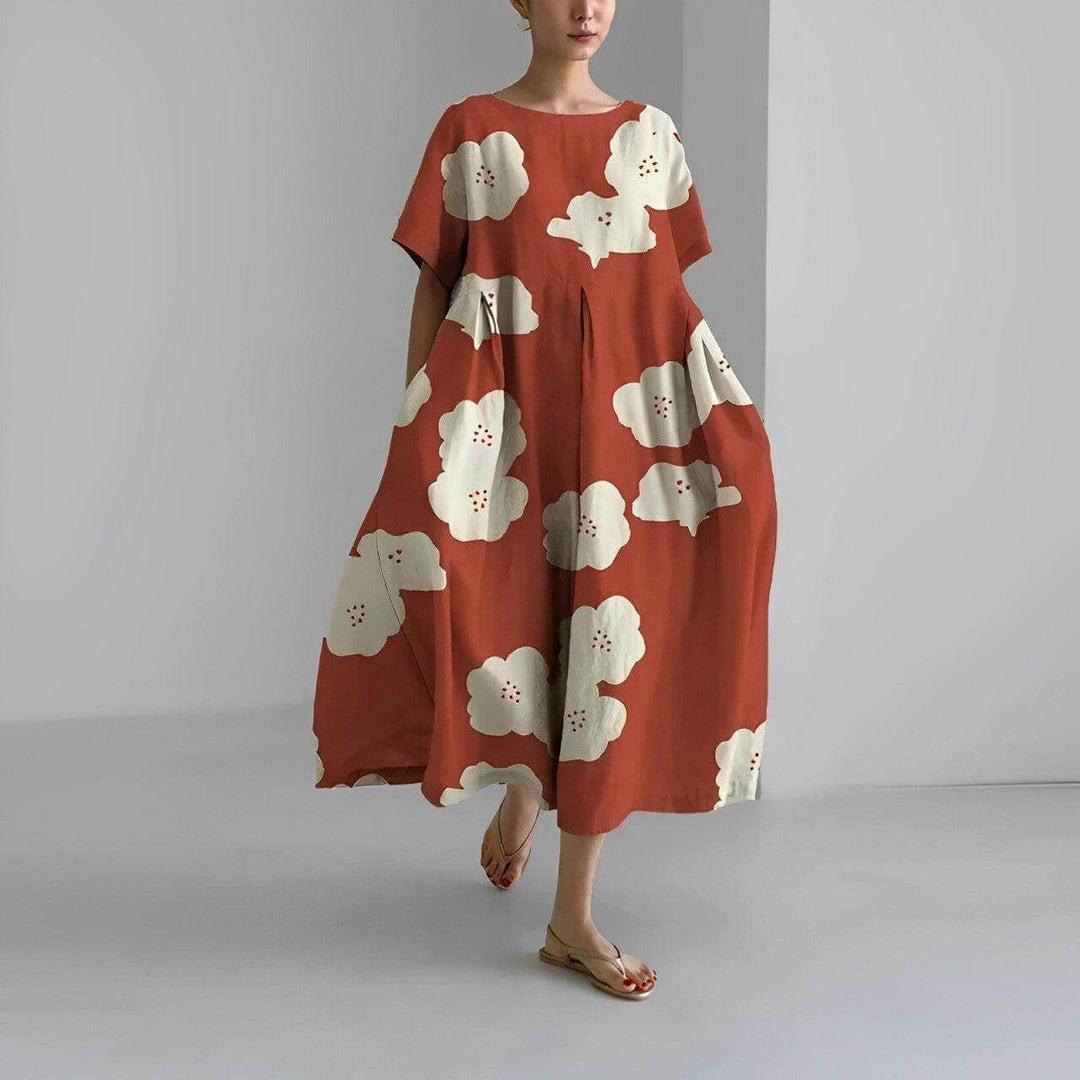 Women's Floral Casual Loose Swing Dress