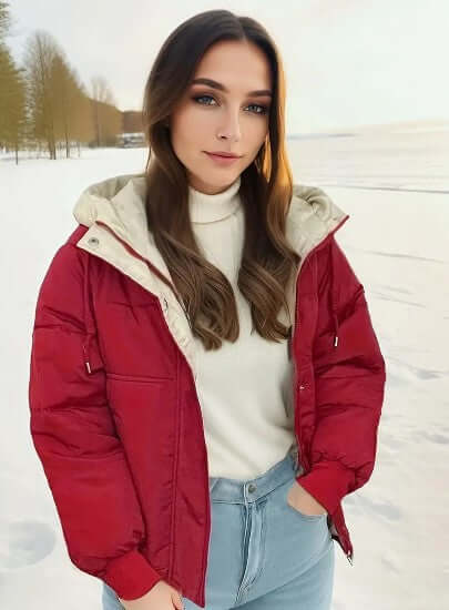 Women's Fleece-Lined Hooded Jacket