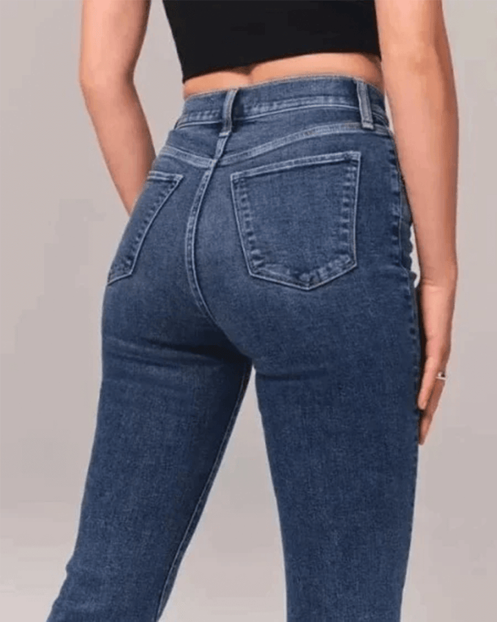 Women's Flared High-Waisted Jeans