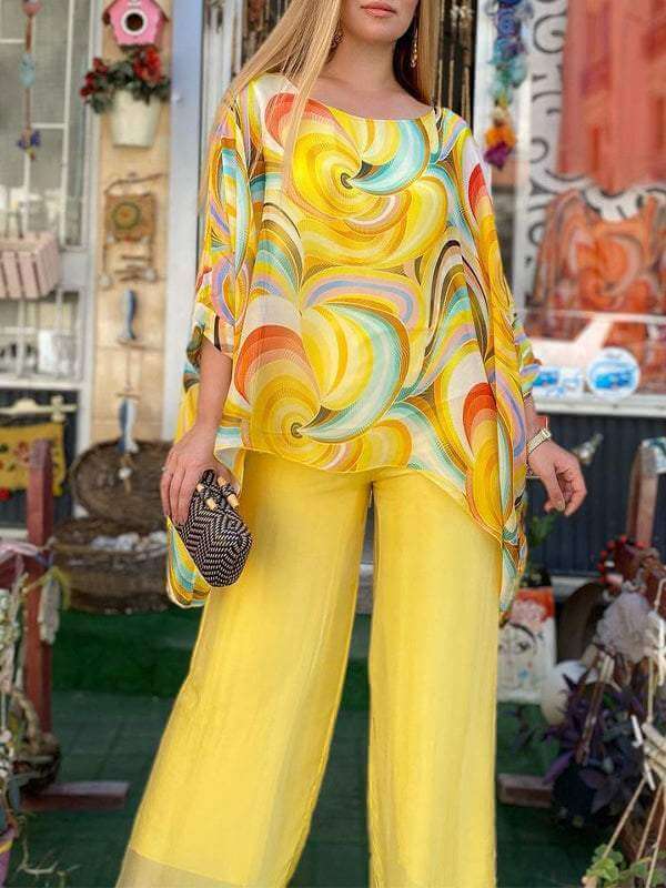 Women's Two-Piece Chiffon Set