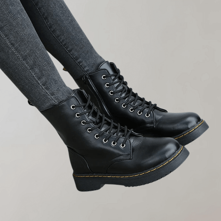 Comfortable Ladies Lace-Up Ankle Boots