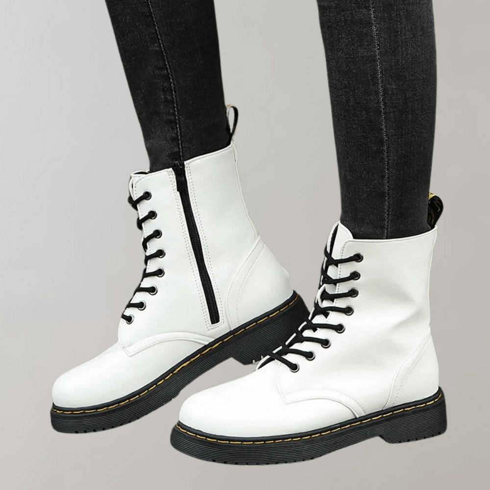 Comfortable Ladies Lace-Up Ankle Boots