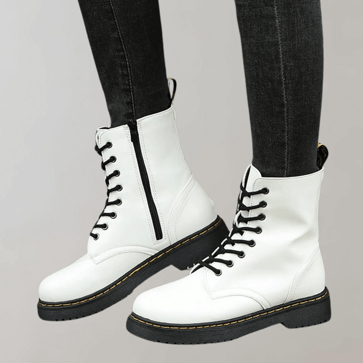 Comfortable Ladies Lace-Up Ankle Boots