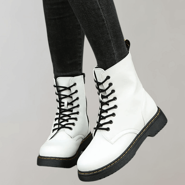 Comfortable Ladies Lace-Up Ankle Boots