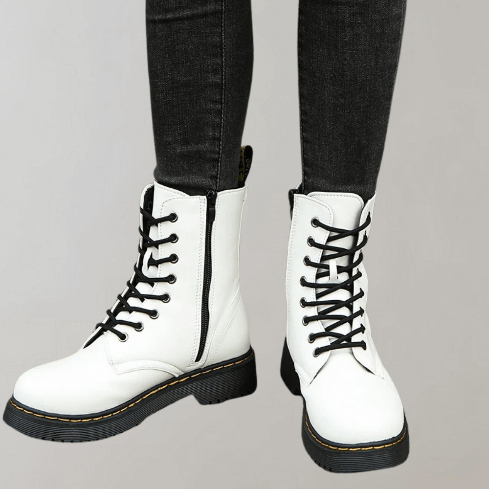Comfortable Ladies Lace-Up Ankle Boots