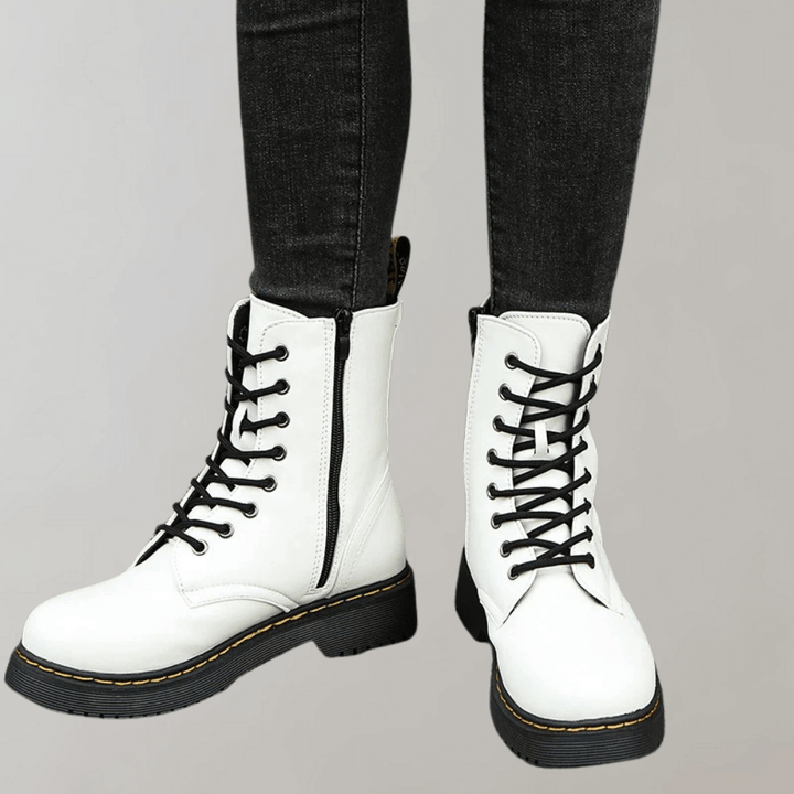 Comfortable Ladies Lace-Up Ankle Boots