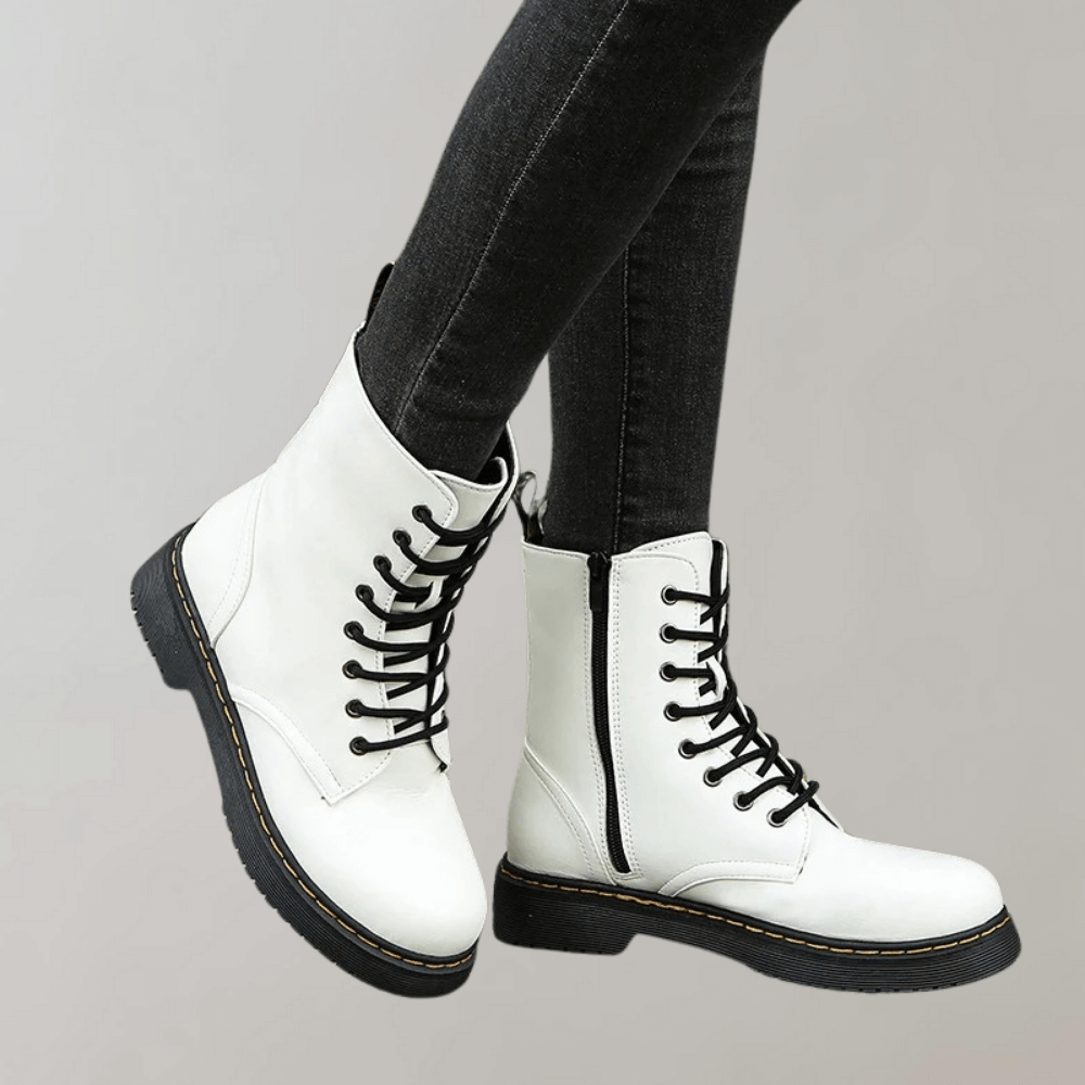 Comfortable Ladies Lace-Up Ankle Boots