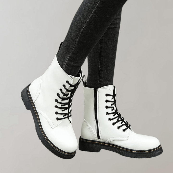 Comfortable Ladies Lace-Up Ankle Boots