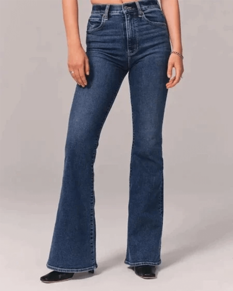 Women's Flared High-Waisted Jeans