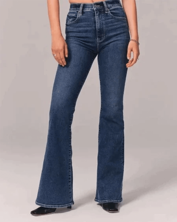 Women's Flared High-Waisted Jeans