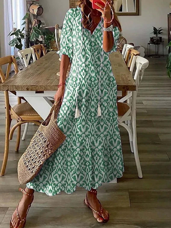 Bohemian Maxi Dress - Women's Summer Dress