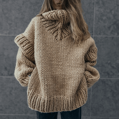 Women's Oversized Turtleneck Sweater