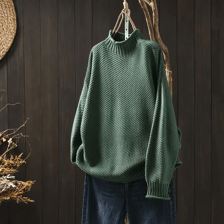 Women's Vintage-Inspired Turtleneck Sweater