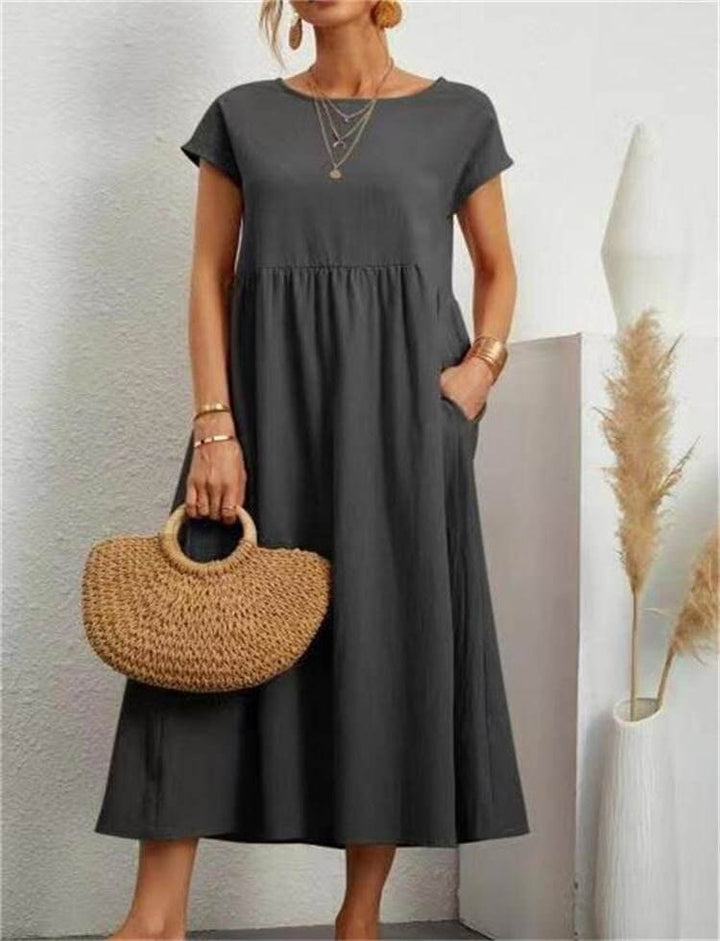 Lightweight Sleeveless Midi Summer Dress