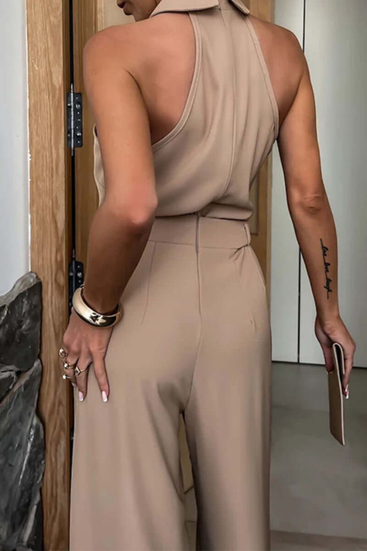 Women's Casual Loose Fit Pocket Jumpsuit
