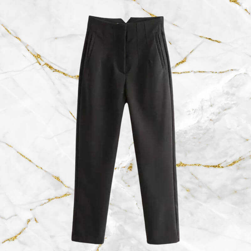 Women's Vintage High-Waist Pencil Pants