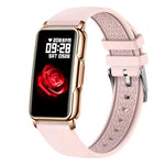 Gold dial with pink strap