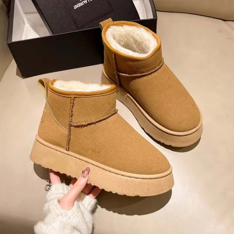 Women's Suede Ankle Winter Boots