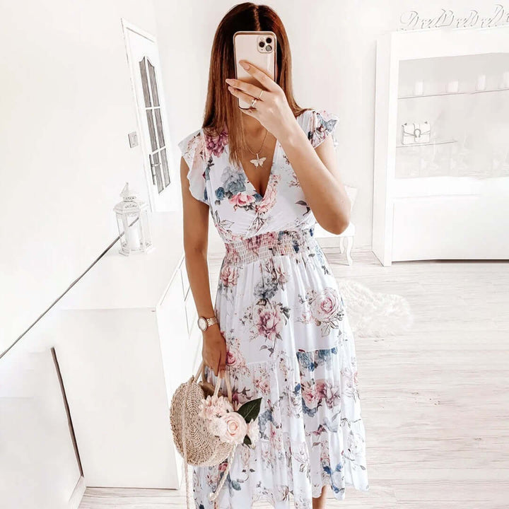 Elegant Midi Dress - Festive Occasions