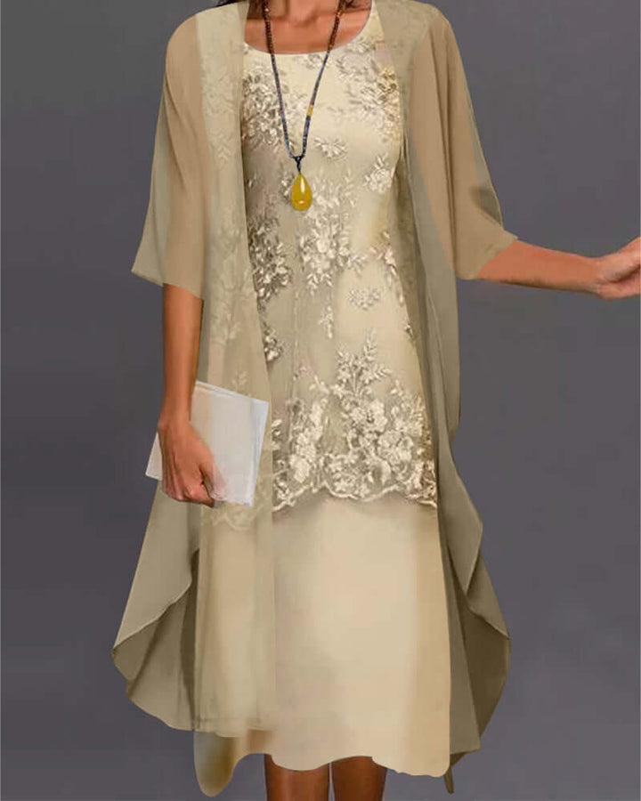 Two-Piece Chiffon Dress
