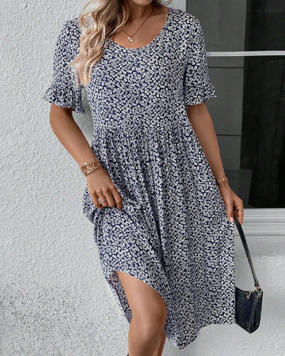 Floral Pattern Dress - Breathable & Lightweight