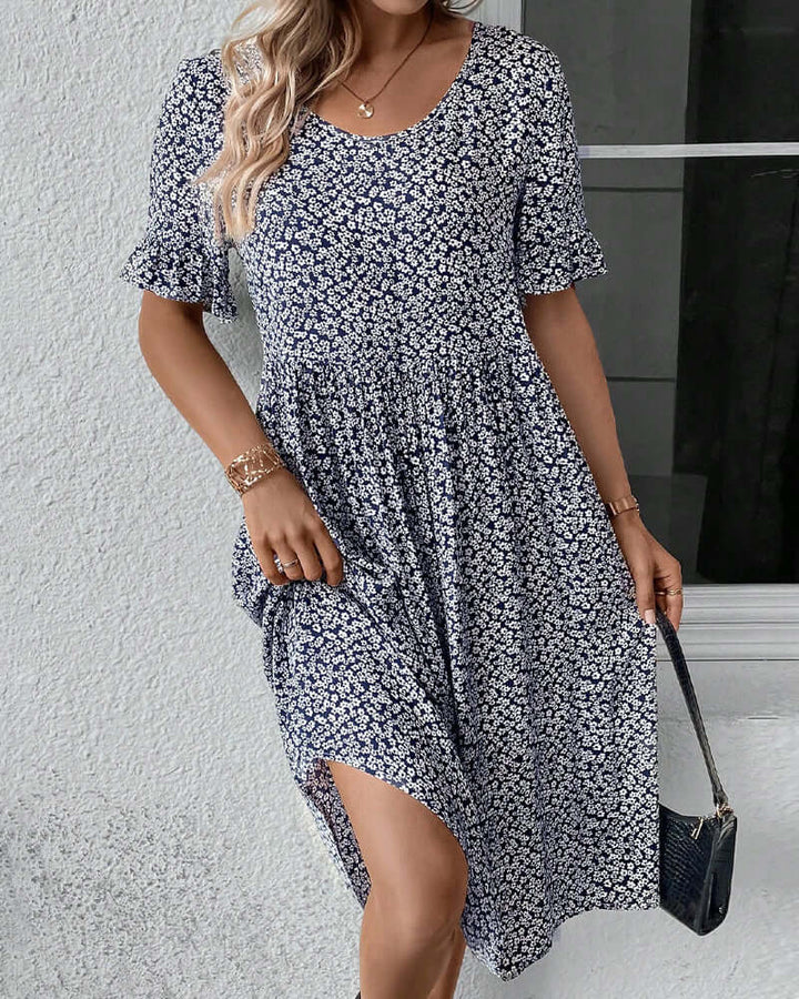 Floral Pattern Dress - Breathable & Lightweight