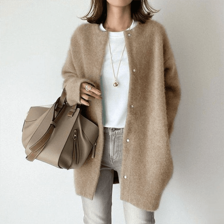 Women's Elegant Cashmere Knit Cardigan