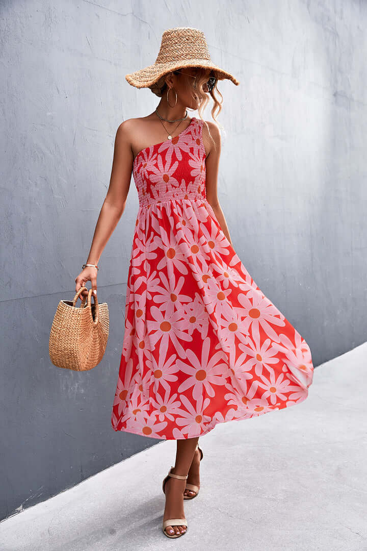 Women's Floral Off-Shoulder Dress