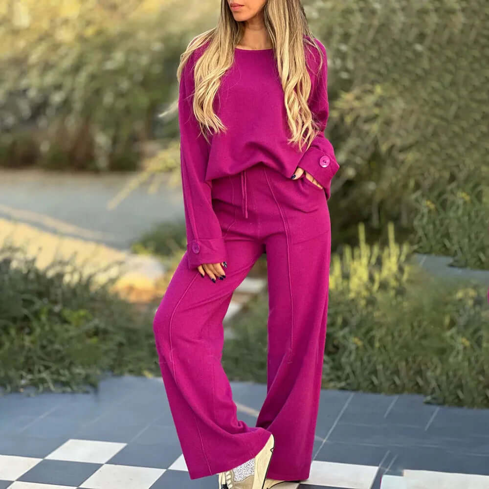 Women's Two-Piece Set - Breathable & Elegant
