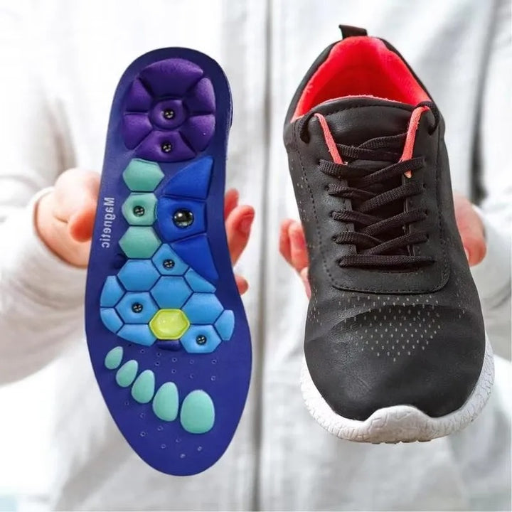 Unisex Magnetic Acupressure Insoles for Pain Relief & Comfort
