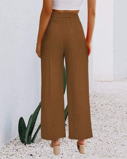 Women's Elegant Wide-Leg Trousers